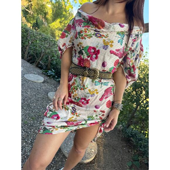 MUKZIN Floral Tiger Print Midi Dress - Picture 4 of 16